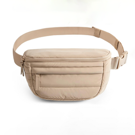 Nuevo diseño Fanny packs para mujeres de dos vías cremallera cinturón bolsa con correa ajustable, puffy moda cintura packs para viajar entrenamiento