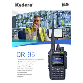 جهاز اتصال لاسلكي رقمي Kydera IP67 مقاوم للماء 5 واط DMR/GMRS مع تشفير AES256 ونظام تحديد المواقع العالمي (GPS) وبلوتوث وإلغاء الضوضاء بالذكاء الاصطناعي OEM