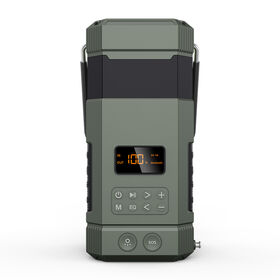 Digitales DAB+/FM-Radio für den Außenbereich, Lautsprecher, Notfallausrüstung, Stromversorgung mit Speicherfunktion, wasserdicht IPX7, 13-Zoll-14-W-Bluetooth-Lautsprecher