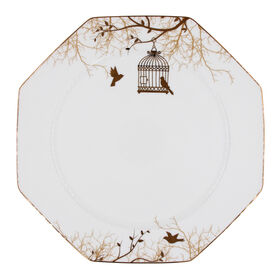 Vaisselle en Céramique Octogonale, Ensemble Complet de Bols, Assiettes et Plats, Style Maison Luxe Léger, Ensemble de Vaisselle en Porcelaine d'Os