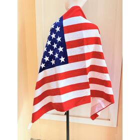 100% Cotton Flag Reactive Print Velour Towel Terry Back Beach Towel Bath Towel for Promotion