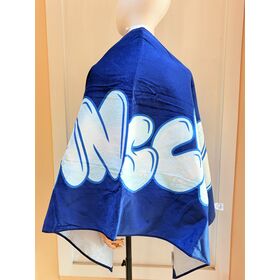 100% Baumwolle Blaues reaktives Druck-Velours-Handtuch Terry Back Strandtuch Badetuch für Werbung