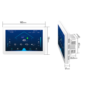 Controlador Inteligente de Aire Fresco Programable con Monitoreo en Tiempo Real de COV, PM2.5, CO2, Temperatura y Humedad