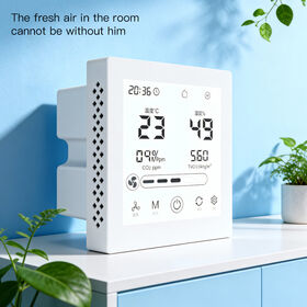 Controlador de Calidad del Aire con Sensores de CO2, VOC y PM2.5 - Controlador Inteligente de Sistemas de Ventilación ERV HRV