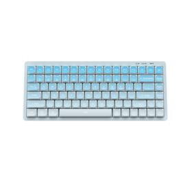 OEM, 3-in-1 Slim Wireless Tastatur, 84 Tasten Portable Office Design mit Farbverlauf, USB-Bluetooth-2.4G