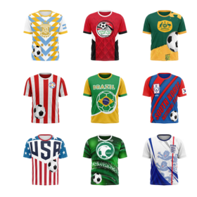 Customized 2026 FIFA World Cup USA-Canada-Mexico event sportswear sport T-shirts football jerseys short-sleeved shirts