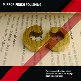 ZhongWang Hardware Accesorios para el hogar Número de casa de latón para exteriores Letrero con letras y números de dirección ZW-A180-1