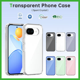 Coque de Téléphone Transparente Anti-Jaunissement PC+TPU de Haute Qualité et Anti-Choc avec Logo Personnalisable et Anti-Rayures pour Google 10A, en Vente Flash