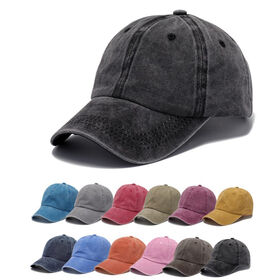 Papa chapeau, vintage style 6 panneaux 3D broderie logo casquette de baseball lavage coton, sport casquettes De Golf casquettes promotion/vente au détail