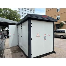 Subestação compacta e durável Inversor integrado MT BT Energia elétrica Subestação transformadora pré-fabricada para energia fotovoltaica