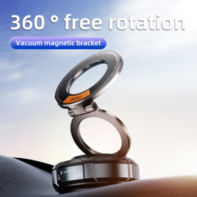 Soporte Magnético Ajustable para Teléfono de Coche con Rotación de 360 Grados y Ventosa Reforzada de Vacío