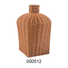 Handwoven Rattan Desktop Dry Flower Vase for Living Room and Home Decoration Vase Simulation Flower