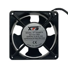 مروحة تبريد AC 120*120*38 ملم 110 فولت/220 فولت/240/380 فولت ضوضاء منخفضة حجم هواء عالي مروحة تهوية محورية بدون فرشاة معتمدة من UL/CE/RoHS