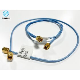 Rakitan kabel koaksial semi-fleksibel dengan konektor RF SMA male ke SMA male OEM, produsen bersertifikasi ISO9001:2015.