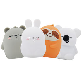 New Mini Portable Owl LED Night Light for Children, Soft Silicone, Dimmable Brightness, USB Rechargeable, Perfect for Travel