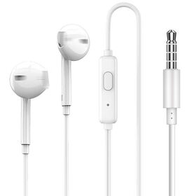 High Quality Wired Earbuds with Microphone 3.5mm Jack Interface Noise Cancellation Earplugs for Mobile Phones Stereo Earphone