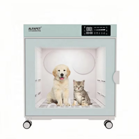 UAMILEPET Boîte de Séchage pour Chiens, Contrôle Intelligent de la Température, Séchoir à Cheveux pour Animaux et Séchage à 360°, Boîte de Séchage Ultra Silencieuse pour Chiens