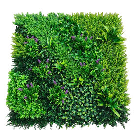 Customizable Artificial Boxwood Hedge Green Wall - Plastic Flower Plant Panels for DIY Vertical Garden Projects