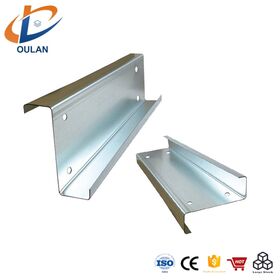 Cross Sea Bridge Inspection Car Suspension Rail S355JR Q355B A572 Gr50 Specification 235x115x8mm Z-shaped steel