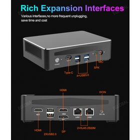 EGLOBAL F9 Mini PC dengan Intel Core I9-13900H I7-13700H I5-13500H CPU Opsional, 2DDR5 RAM Max 64GB, HD+DP+Type-C - Komputer Gamer
