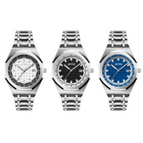 Hot Sale Luxury Fashion Men's Stainless Steel Wristband Men Business Watch Sportswear Waterproof Quartz Watch
