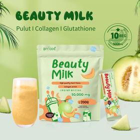 OEM Private Label Hami Melone Geschmack Beauty Milch Milkshake Stil Kollagen Glutathion Getränkepulver Sachets