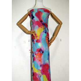 Pareo de voile de 120 g/m² de 110 cm de alto x 160 cm de ancho sin flecos, vestido de playa con impresión digital personalizada