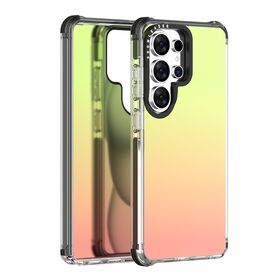 2026 Usine En Gros Logo Personnalisé TPU TPE PC Galvanoplastie Gradient Cristal Clair Coloré Cas de Téléphone pour Samsung S26 Ultra