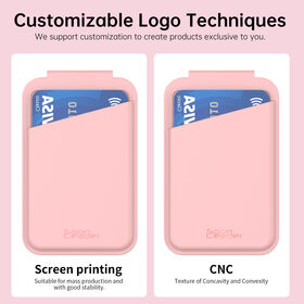 Usine Nouvel Outillage Titulaire De La Carte En Silicone Liquide Logo Personnalisé Portefeuille Stand Carte Magnétique Titulaire De La Carte De Téléphone De Crédit