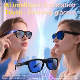 Popular color-changing smart glasses, featuring AI voice assistant, drawing, chatting, and calling,unisex audio glasses,sunglasses