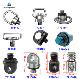 M4 Schnellwechselplatte für Kamera aus Edelstahl mit Rändelschraube und C-Klemme - Kompatibel mit DJI Stativ, Gimbal und Fernbedienung