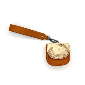 2026 OEM Leather Coin Purse with Wrist Strap - Decorative Pattern Snap Button Small Wallet,Headphone Case