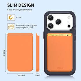 2026 soporte de silicona magnética teléfono duro cartera titular tarjeta caso negocio ceredit bolsillo para teléfono universal iPhone Samsung
