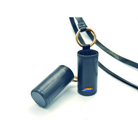 OEM Portable Lipstick Case Holder-Leather Lipstick Protector with Wrist Strap & Ring Loop