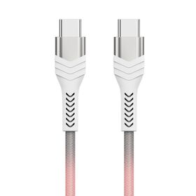 Cabo Camaleão, Cabo USB C para USB C, Trança Sensível à Temperatura, Plugue Compacto, SR Longo