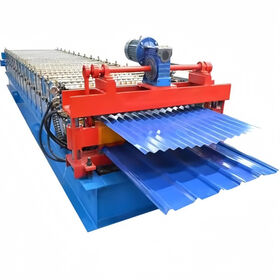 Colored PPGI Aluminum and Galvanized Coils Metal Double Deck Layer Two Profiles Ibr Trapezoidal Corrugated Iron Roof Sheets Roll F