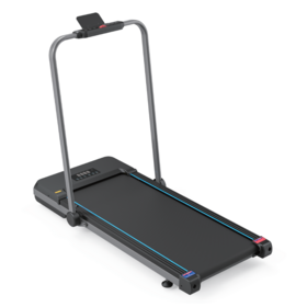 Foldable Treadmill with Handlebar, 360+ lbs Capacity, Smart Treadmill Voice Control,Quiet Motor<50dB, No Assembly