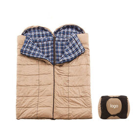 Hochwertiger Outdoor-Camping-Schlafsack für Erwachsene aus Canvas für den Winter mit Innenfutter