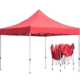 Tente de camping extérieure en toile carrée durable avec deux chambres et cadre en acier pour 2 personnes à vendre