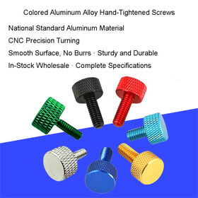Aluminum Alloy Plain Finish Thumb Screws M3 M4 x 12mm for Computer Chassis Side Panels | Hand-Tighten DIY Case Screws
