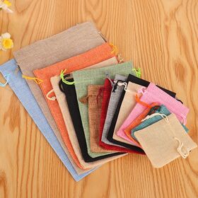 Tas Penyimpanan Makeup Logo Desain Kustom, Tas Kantong Serut Perhiasan Hadiah Kecil