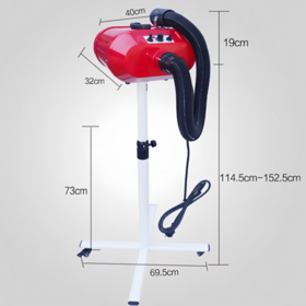 Séchoir pour Animaux USMILEPET pour Salon de Toilettage, Réglage Continu de la Vitesse et de la Température, Sèche-Cheveux pour Animaux avec Service Après-Vente Garanti