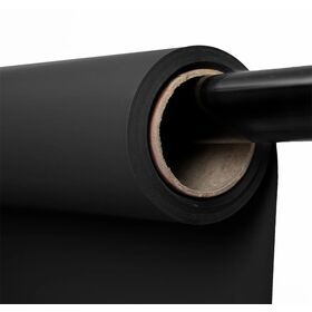Kate Fond de Studio Photo Continu en Papier Noir (2,2m x 10m)