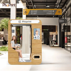 Selfie Photobooth Kiosk Korean Style Photo Booth Machine With Optional Camera Payment Module for Party Event