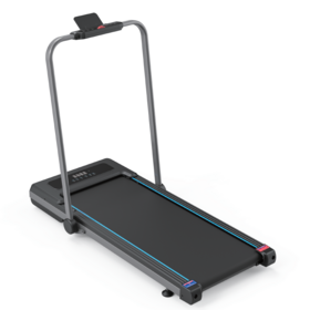 Electric Treadmills for Home with Incline, Walking Pad Treadmill with Handle Bar, 0.6-7.6MPH Portable Small Treadmills with Handle