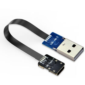 Flexibles Flachbandkabel USB 2.0 Stecker auf Typ C Buchse, USB-Stecker OTG-Kabel FPC-Steckverbinder, flexible tragbare 1A-Datenleitung