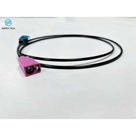 Câbles coaxiaux RF Fakra compatibles avec la fiche 734036250 et la fiche 59S2AQ-40MT5-H_1 pour la transmission de signaux automobiles, certifiés ISO9001.