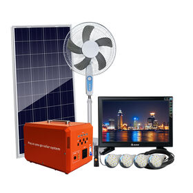 PayGo Portable 275W Home Solar Generator inbuilt 10A PWM controller Solar Equipment System Solar panel with DC TV LED lights