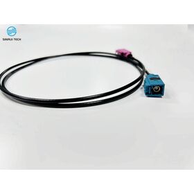 تجميعات كابلات Fakra المحورية OEM تتوافق مع قابس 734036250 وقابس 59S2AQ-40MT5-D_1 وتستخدم في المركبات.
