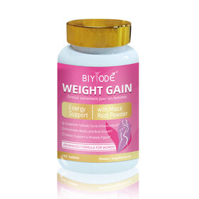 OEM Private Label Women Weight Gain Pills Plant-Based Maca Formula for Healthy Weight Support 100 Tablets